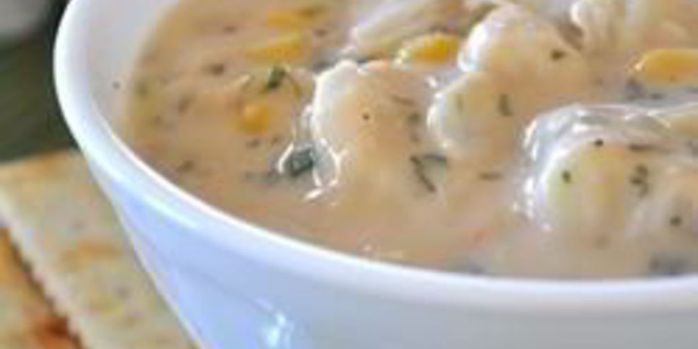 Рецепт суп из крабов и кукурузы