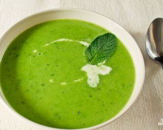 Суп из молодого горошка