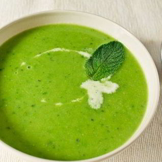 Суп из молодого горошка