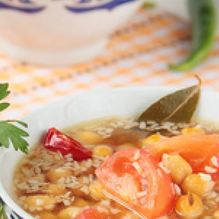 Рецепт Суп из нута, кокоса и томатов