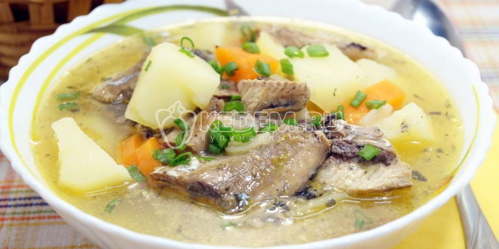 Рецепт суп из рыбных консервов