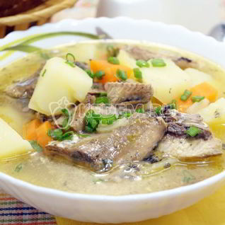 Суп из рыбных консервов