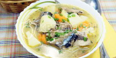 суп из рыбных консервов