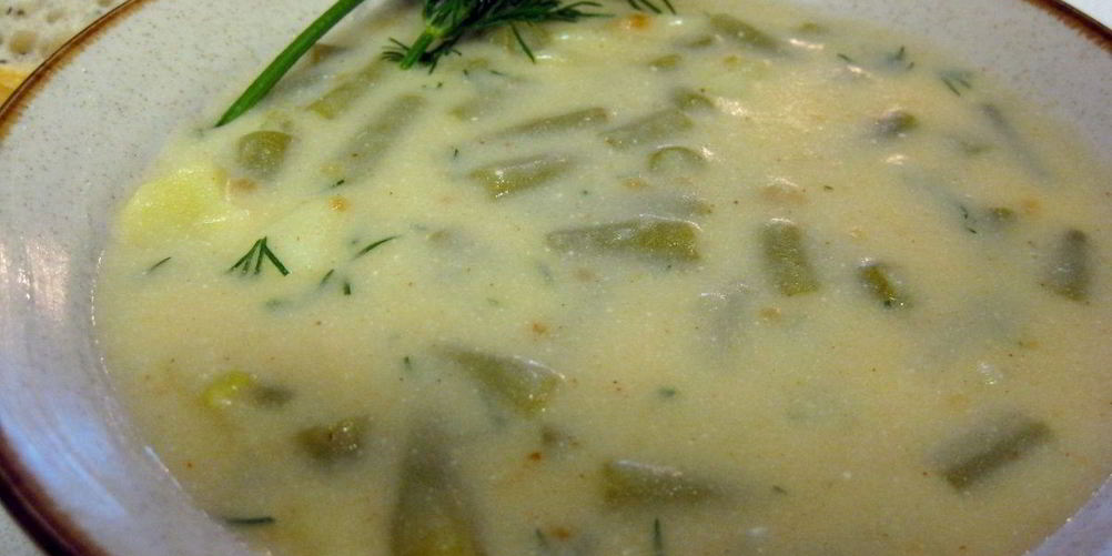 Рецепт суп из стручков фасоли