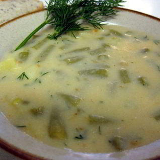 Суп из стручков фасоли