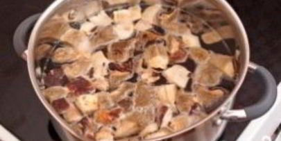 суп из замороженных подберезовиков