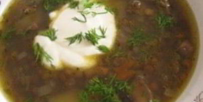 суп из замороженных подберезовиков