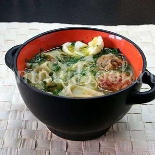 Суп-лапша с фрикадельками