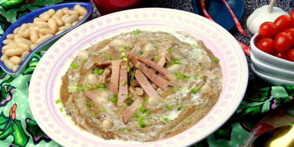 Рецепт фасолевый суп-пюре на основе ржаного хлеба