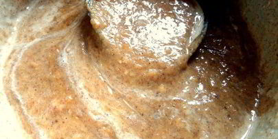 фасолевый суп-пюре на основе ржаного хлеба