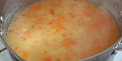 гороховый суп-пюре с беконом