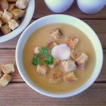 Рецепт Гороховый суп-пюре с гренками