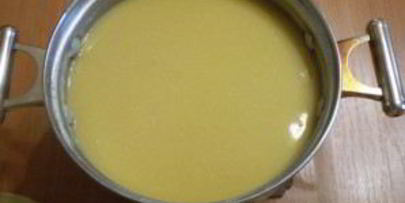 гороховый суп-пюре с гренками