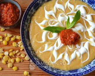 Гороховый суп-пюре с картофелем