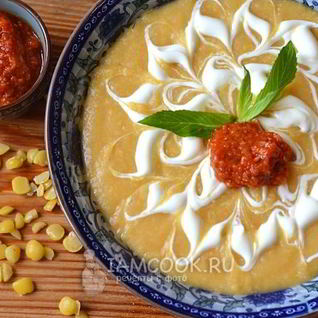 Гороховый суп-пюре с картофелем