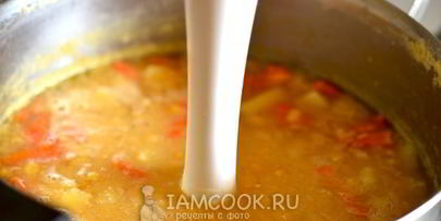 гороховый суп-пюре с картофелем