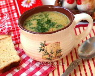 Гороховый суп пюре с курицей