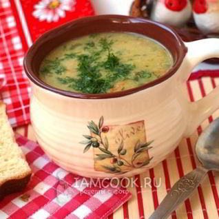 Гороховый суп пюре с курицей