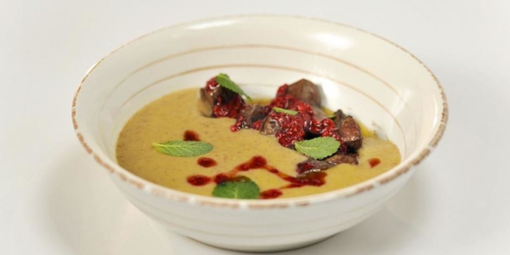 Рецепт гречневый суп-пюре с индюшачьей печенкой