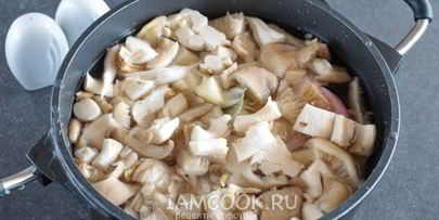 грибной суп-пюре с курицей