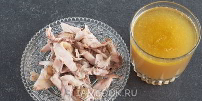 грибной суп-пюре с курицей