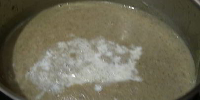 грибной суп-пюре с запеченным чесноком