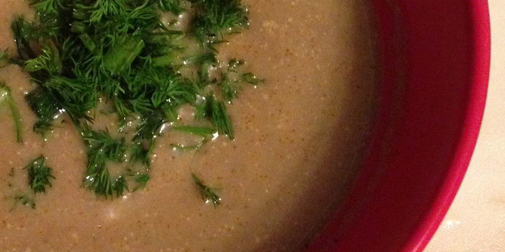 Рецепт грибной суп-пюре со сливками