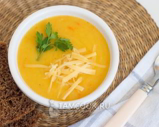Картофельный суп-пюре с тыквой