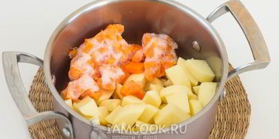 картофельный суп-пюре с тыквой