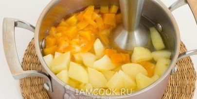 картофельный суп-пюре с тыквой