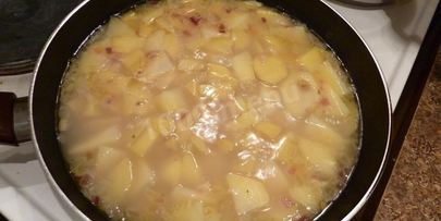 картофельный суп-пюре с водяным крессом