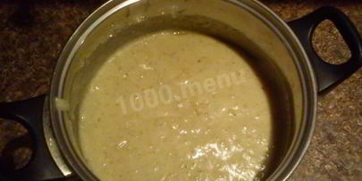 картофельный суп-пюре с водяным крессом