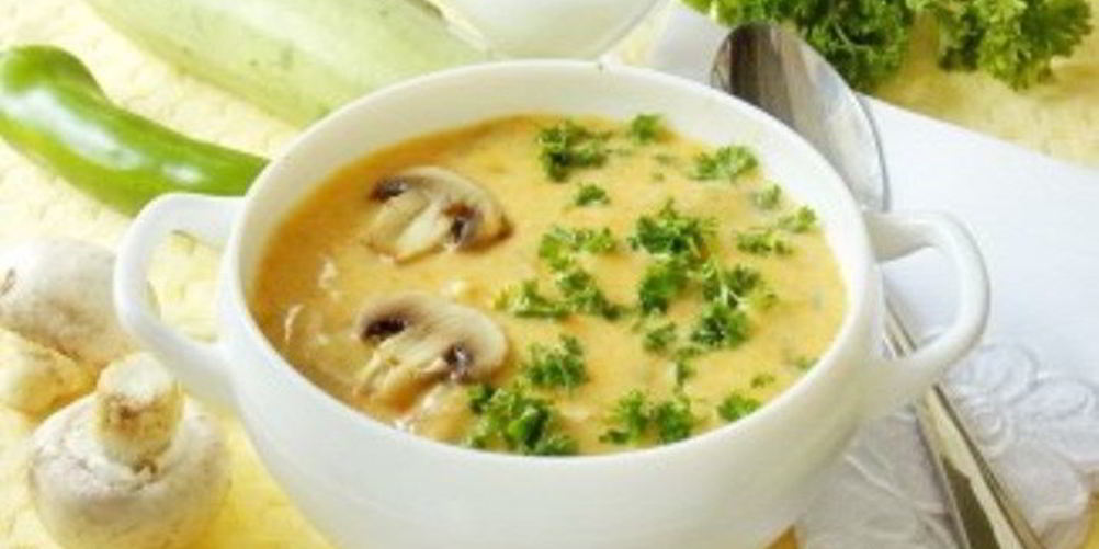 Рецепт куриный суп-пюре с грибами