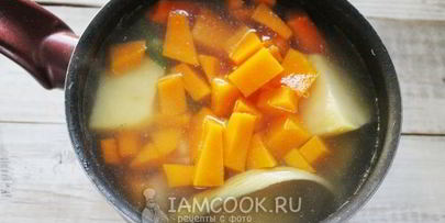 куриный суп-пюре с тыквой