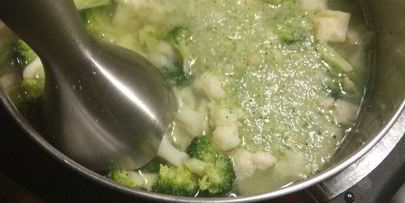 легкий суп-пюре из цветной капусты