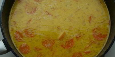 морковно-ананасовый суп-пюре с карри