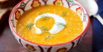 морковный суп-пюре с фенхелем