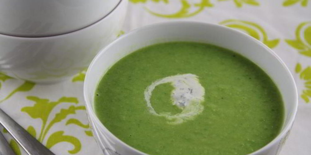 Рецепт очень овощной суп-пюре из зеленого горошка