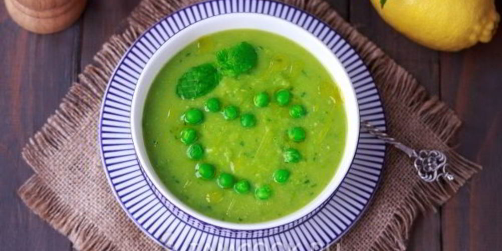Рецепт постный суп-пюре из зеленого горошка