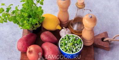 постный суп-пюре из зеленого горошка