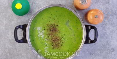 постный суп-пюре из зеленого горошка