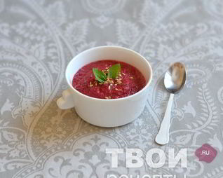 Постный свекольный суп-пюре