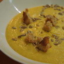 Рецепт Пряный суп-пюре из тыквы Золотая осень
