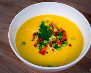 Пряный суп-пюре из тыквы