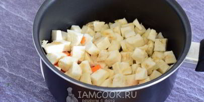 сливочный суп-пюре из корневого сельдерея