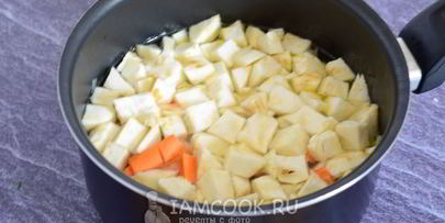 сливочный суп-пюре из корневого сельдерея