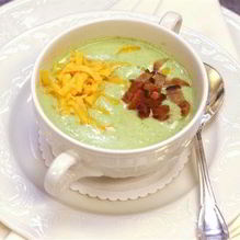 Рецепт Сливочный суп-пюре со шкварками