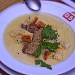 Суп-пюре гороховый с курицей