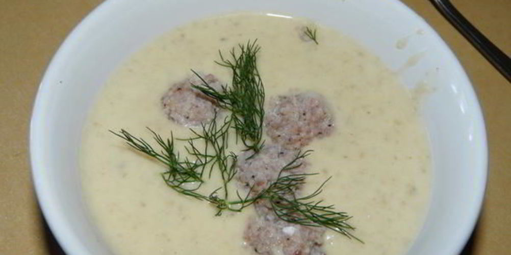 Рецепт суп-пюре грибной с фрикадельками