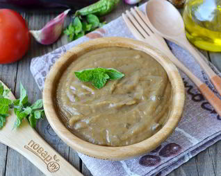 Суп-пюре из баклажанов и помидоров